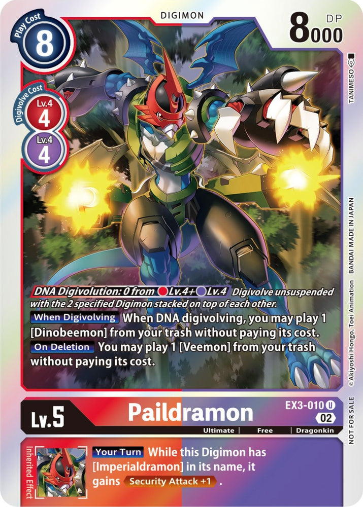 Paildramon [EX3-010] (Alternate Art) [Draconic Roar] - PokeCharles PokeStore