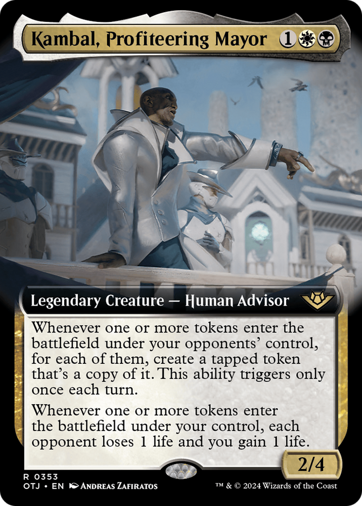Kambal, Profiteering Mayor (Extended Art) [Outlaws of Thunder Junction] - PokeCharles PokeStore