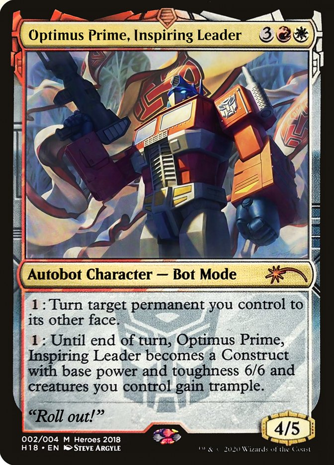 Optimus Prime, Inspiring Leader [Heroes of the Realm 2018] - PokeCharles PokeStore