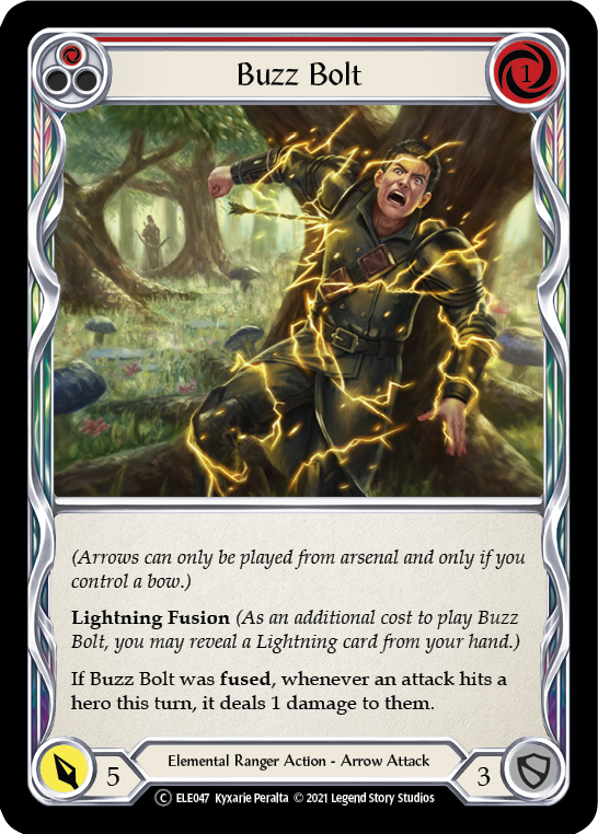 Buzz Bolt (Red) [U-ELE047] (Tales of Aria Unlimited)  Unlimited Rainbow Foil - PokeCharles PokeStore