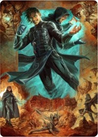 Jace, Mirror Mage 2 Art Card [Zendikar Rising Art Series] - PokeCharles PokeStore