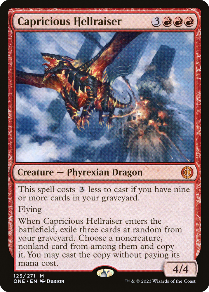 Capricious Hellraiser [Phyrexia: All Will Be One] - PokeCharles PokeStore