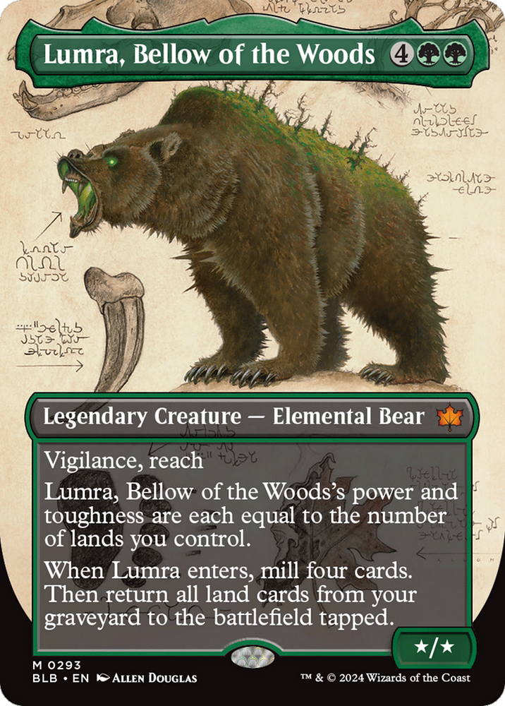 Lumra, Bellow of the Woods (Borderless) (0293) [Bloomburrow] - PokeCharles PokeStore