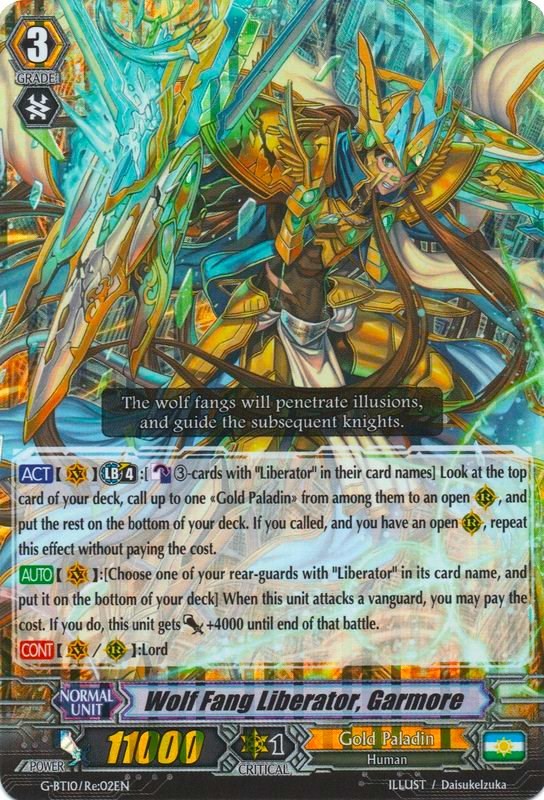 Wolf Fang Liberator, Garmore (G-BT10/Re:02EN) [Raging Clash of the Blade Fangs] - PokeCharles PokeStore