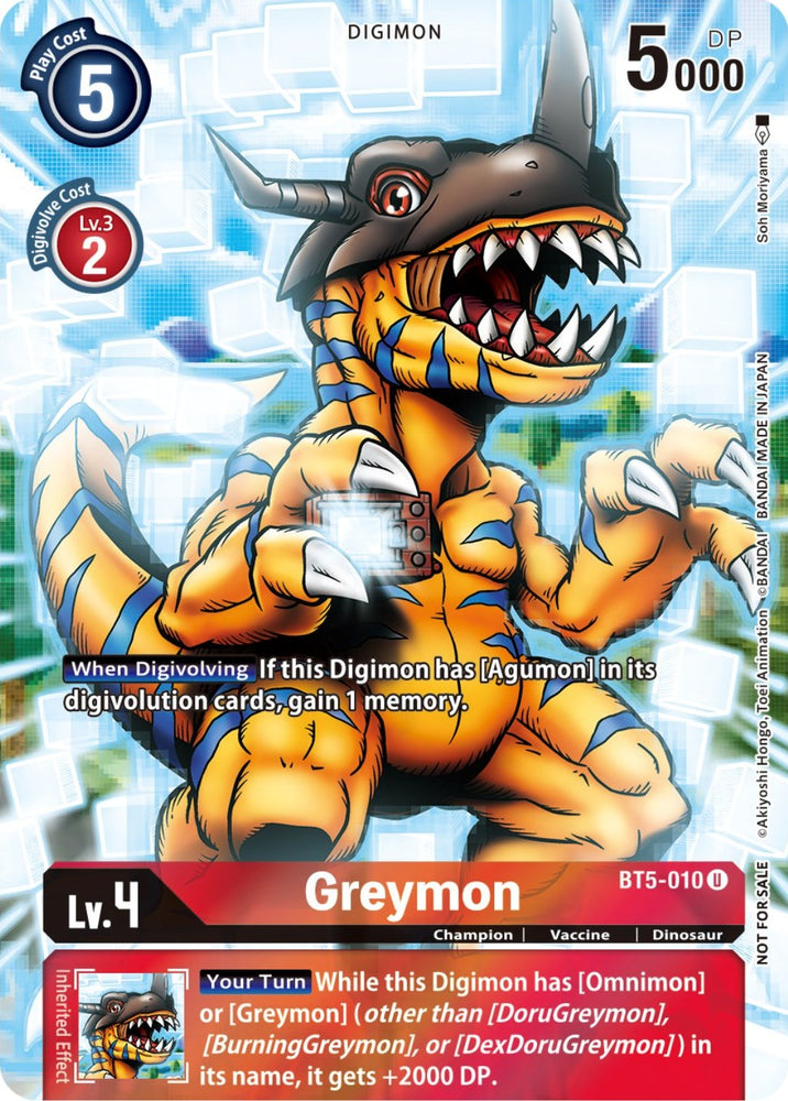 Greymon [BT5-010] (25th Special Memorial Pack) [Battle of Omni Promos] - PokeCharles PokeStore