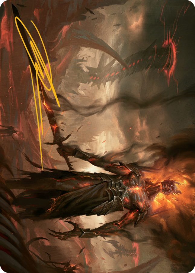 Ashen Reaper Art Card (Gold-Stamped Signature) [March of the Machine Art Series] - PokeCharles PokeStore