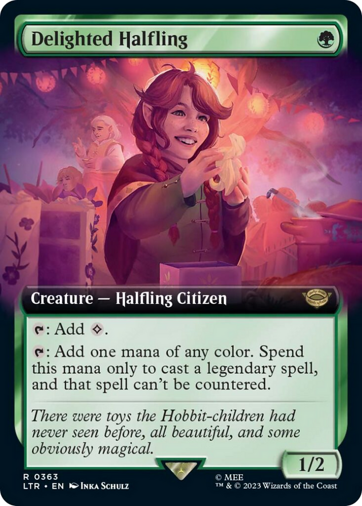 Delighted Halfling (Extended Art) [The Lord of the Rings: Tales of Middle-Earth] - PokeCharles PokeStore
