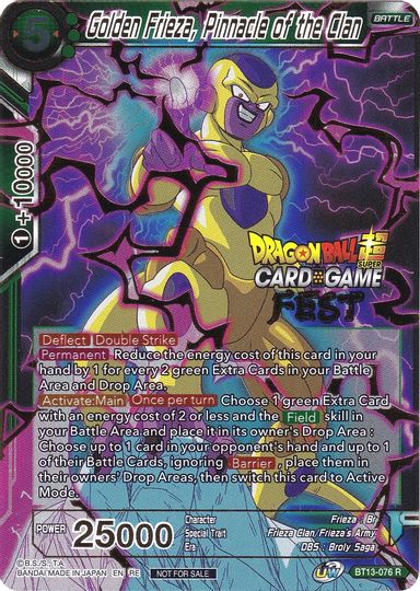 Golden Frieza, Pinnacle of the Clan (Card Game Fest 2022) (BT13-076) [Tournament Promotion Cards] - PokeCharles PokeStore