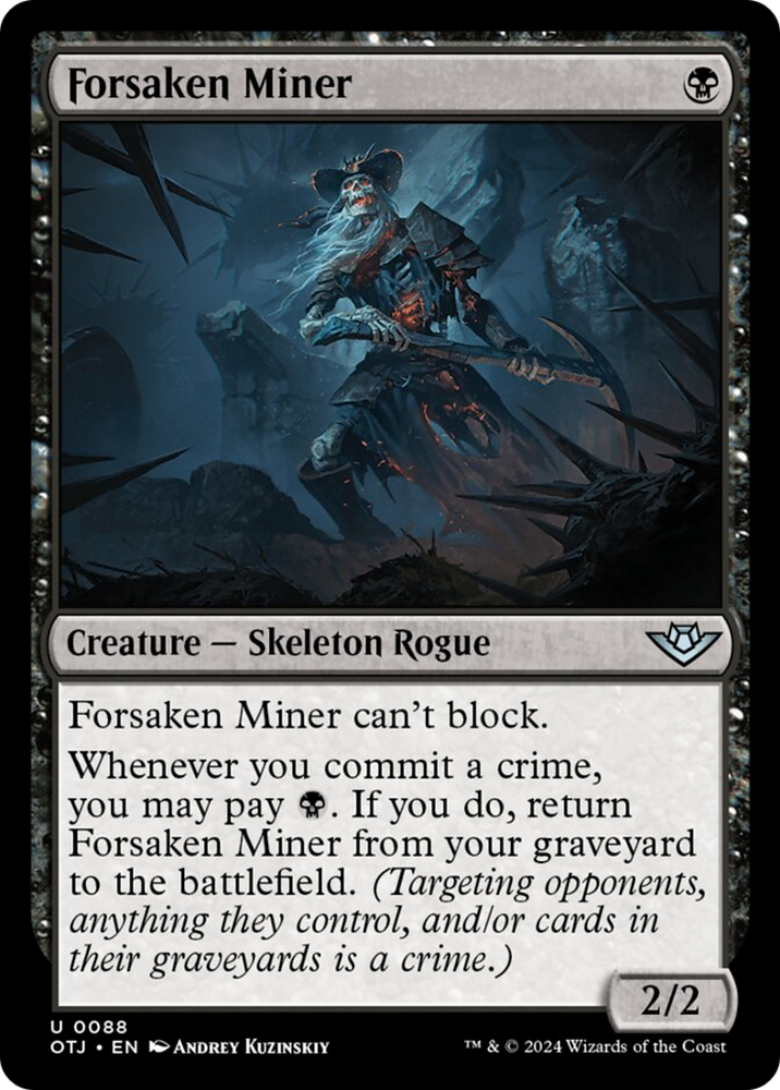 Forsaken Miner [Outlaws of Thunder Junction] - PokeCharles PokeStore