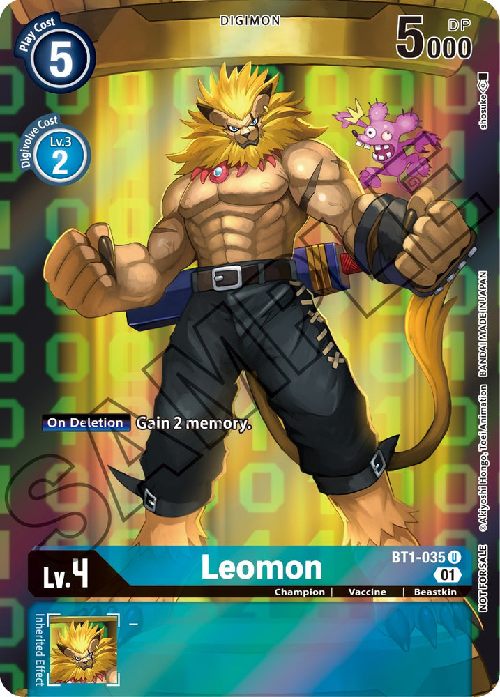 Leomon [BT1-035] (Tamer's Card Set 1) [Release Special Booster Ver.1.0] - PokeCharles PokeStore