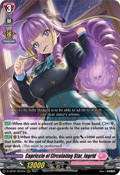 Capriccio of Circulating Star, Ingrid (D-LBT01/007EN) [Lyrical Melody] - PokeCharles PokeStore