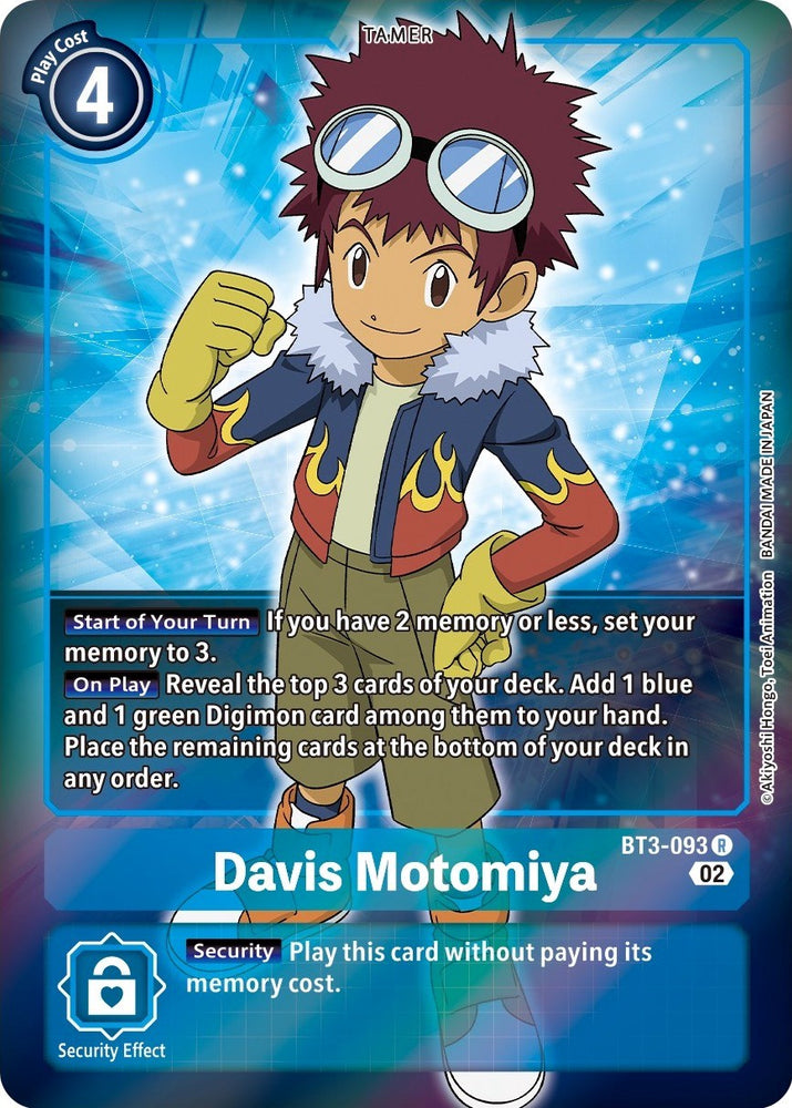 Davis Motomiya [BT3-093] (Alternate Art) [Starter Deck: Jesmon] - PokeCharles PokeStore