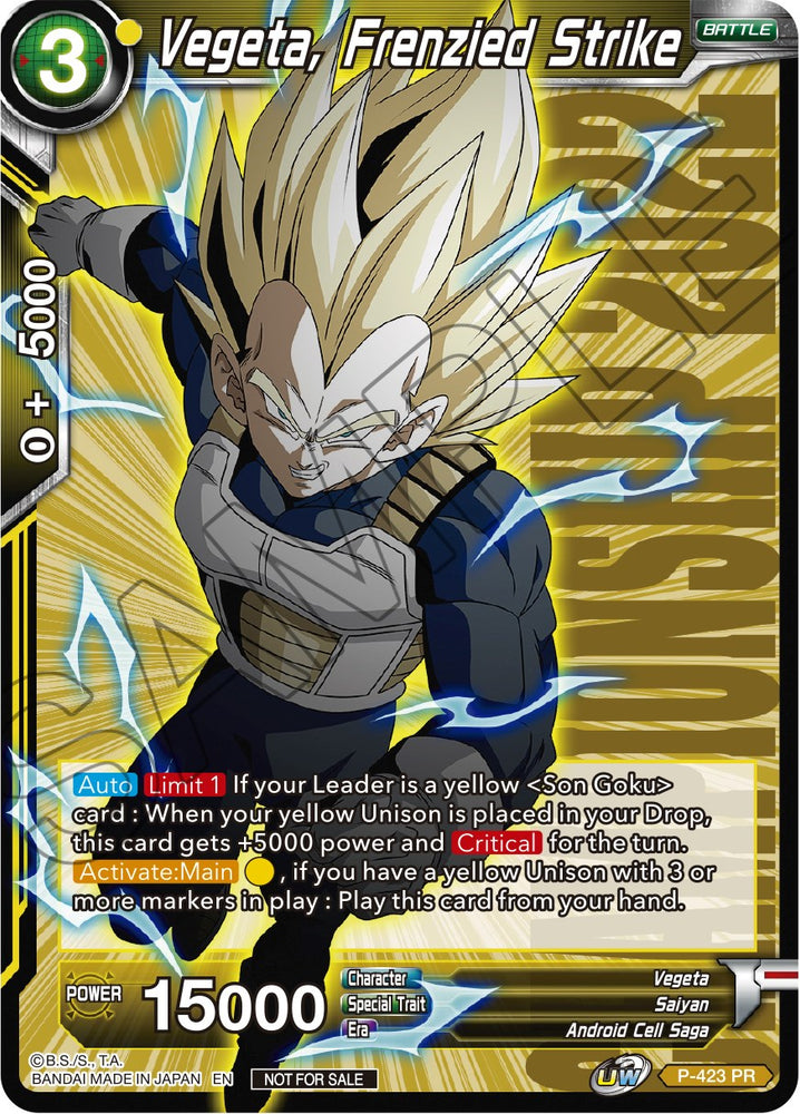 Vegeta, Frenzied Strike (Championship Pack 2022 Vol.2) (P-423) [Promotion Cards] - PokeCharles PokeStore