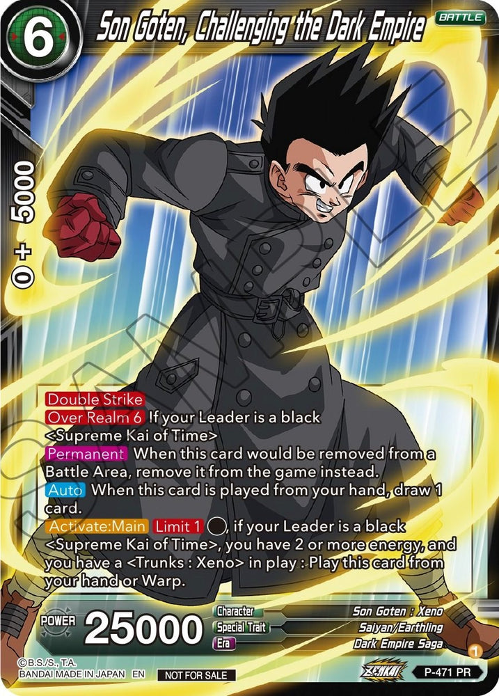 Son Goten, Challenging the Dark Empire (Z03 Dash Pack) (P-471) [Promotion Cards] - PokeCharles PokeStore