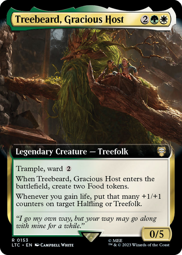 Treebeard, Gracious Host (Extended Art) [The Lord of the Rings: Tales of Middle-Earth Commander] - PokeCharles PokeStore