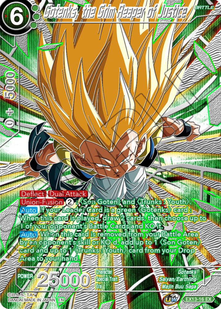 Gotenks, the Grim Reaper of Justice (EX13-16) [Collector's Selection Vol. 3] - PokeCharles PokeStore