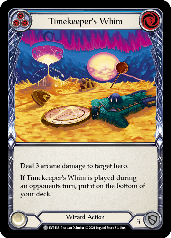Timekeeper's Whim (Blue) [EVR136] (Everfest)  1st Edition Normal - PokeCharles PokeStore