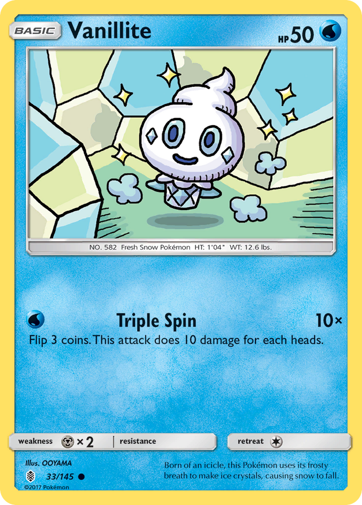 Vanillite (33/145) [Sun & Moon: Guardians Rising] - PokeCharles PokeStore