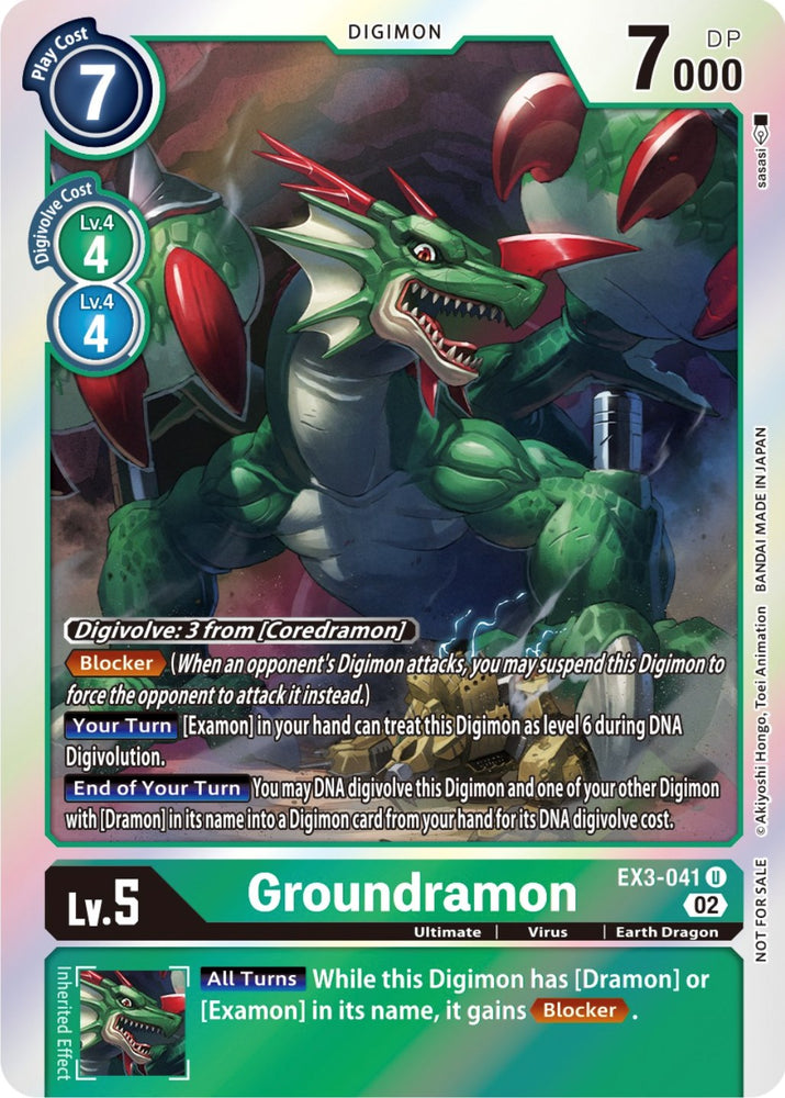 Groundramon [EX3-041] (Alternate Art) [Draconic Roar] - PokeCharles PokeStore