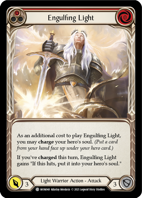 Engulfing Light (Red) [MON048-RF] (Monarch)  1st Edition Rainbow Foil - PokeCharles PokeStore