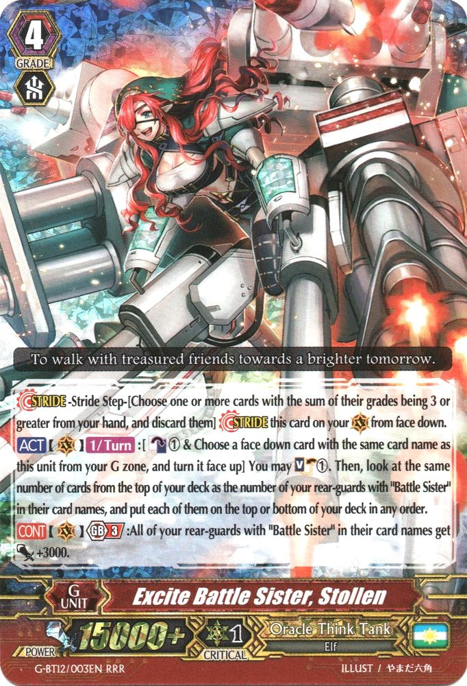 Excite Battle Sister, Stollen (G-BT12/003EN) [Dragon King's Awakening] - PokeCharles PokeStore