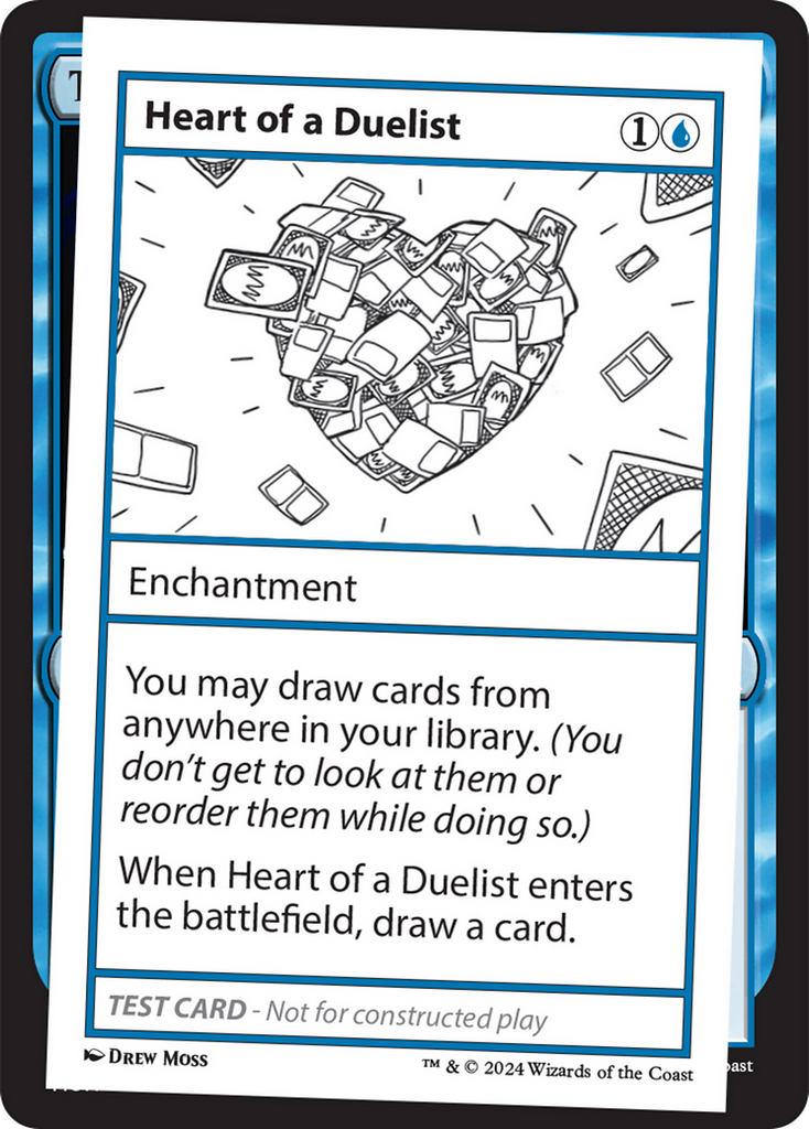 test card mtg Heart of a Duelist [Mystery Booster 2 Playtest Cards]