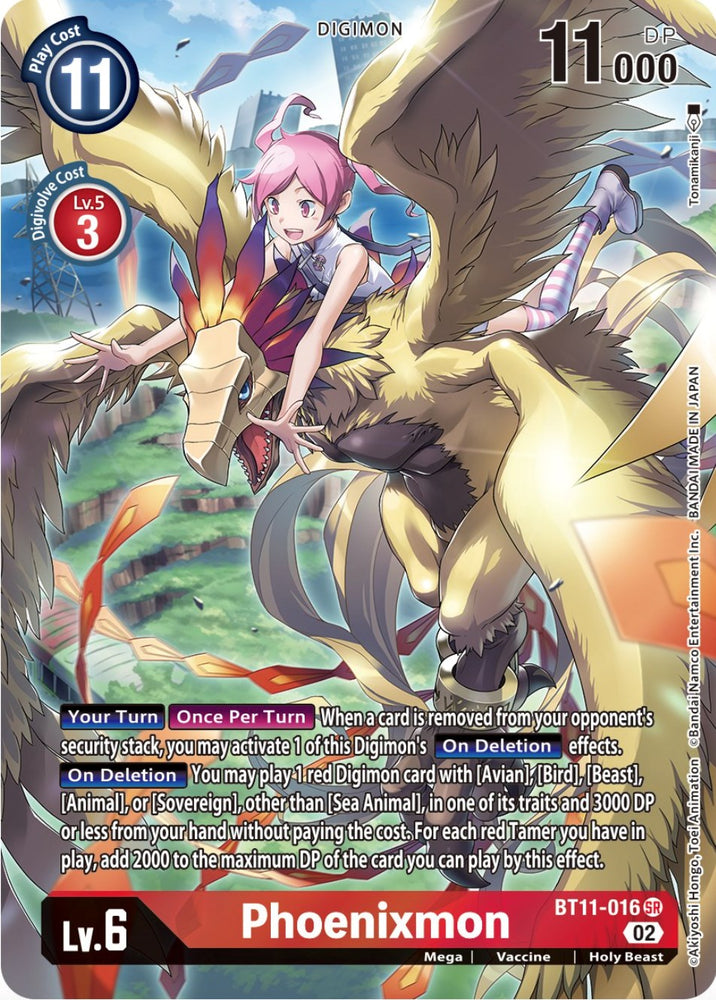 Phoenixmon [BT11-016] (Alternate Art) [Dimensional Phase] - PokeCharles PokeStore