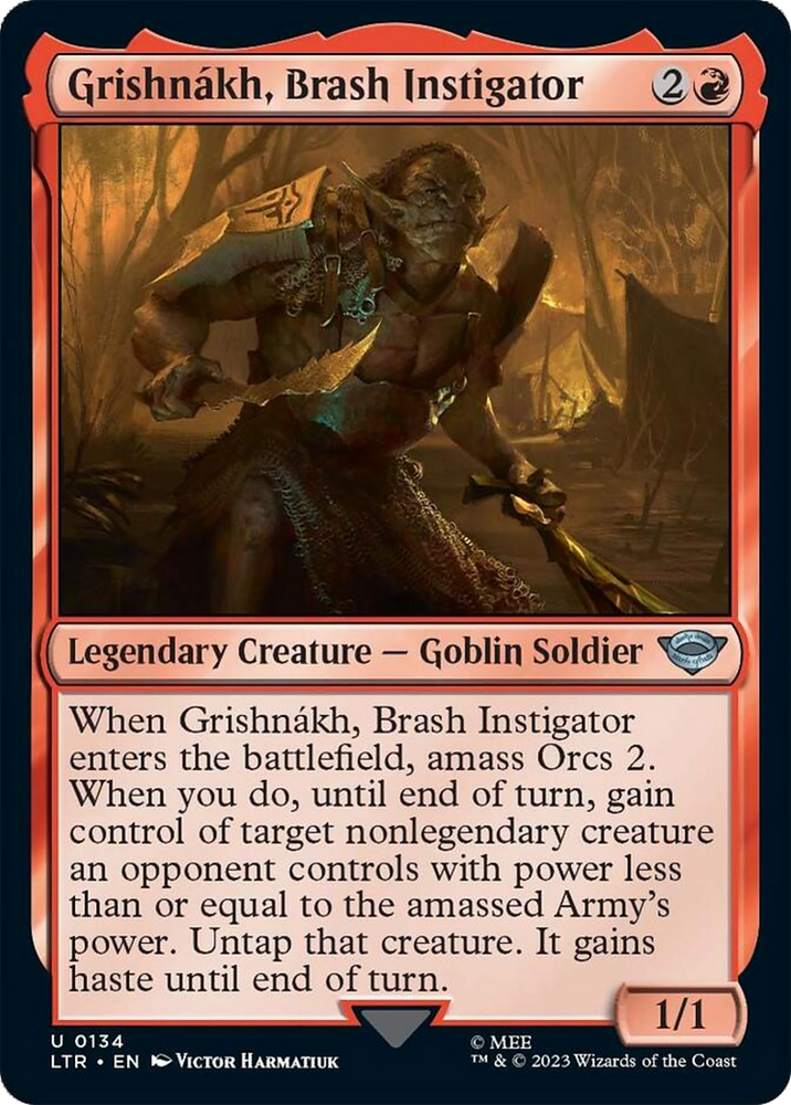 Grishnakh, Brash Instigator [The Lord of the Rings: Tales of Middle-Earth] - PokeCharles PokeStore