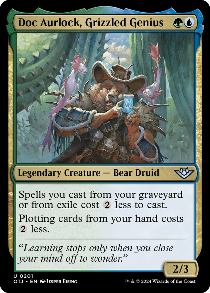 Doc Aurlock, Grizzled Genius [Outlaws of Thunder Junction] - PokeCharles PokeStore