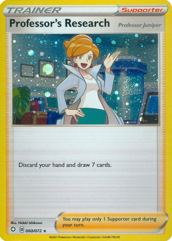 Professor's Research (060/072) (Cosmos Holo) (Theme Deck Exclusive) [Sword & Shield: Shining Fates] - PokeCharles PokeStore