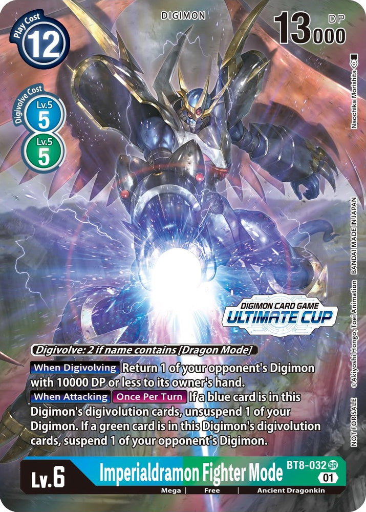 Imperialdramon Fighter Mode [BT8-032] (April Ultimate Cup 2022) [New Awakening Promos] - PokeCharles PokeStore