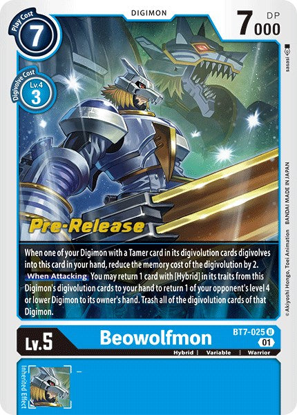 Beowolfmon [BT7-025] [Next Adventure Pre-Release Cards] - PokeCharles PokeStore