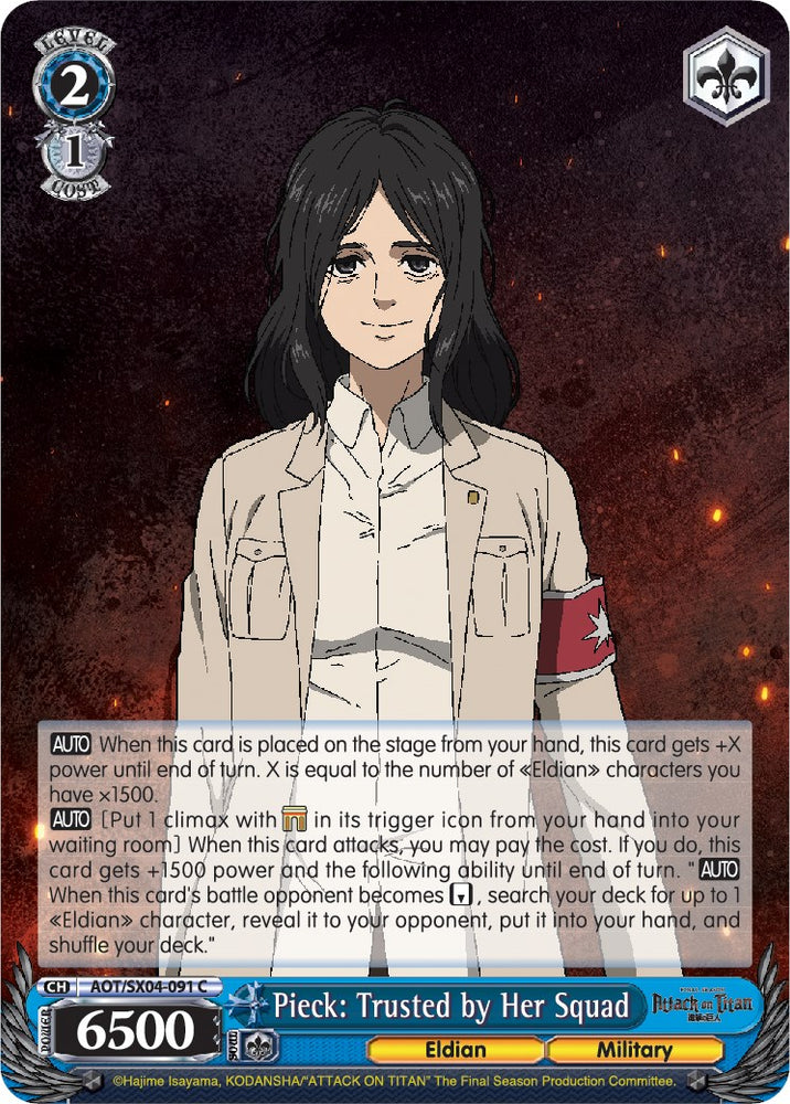 Pieck: Trusted by Her Squad [Attack On Titan: Final Season] - PokeCharles PokeStore
