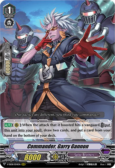 Commander, Garry Gannon (V-SS08/054EN) [Clan Selection Plus Vol.2] - PokeCharles PokeStore