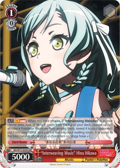 "Interweaving Music" Hina Hikawa (BD/W73-E050 RR) [BanG Dream! Vol.2] - PokeCharles PokeStore