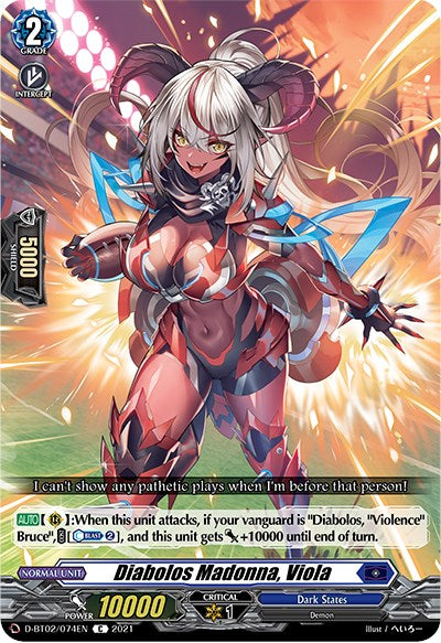 Diabolos Madonna, Viola (D-BT02/074EN) [A Brush with the Legends] - PokeCharles PokeStore