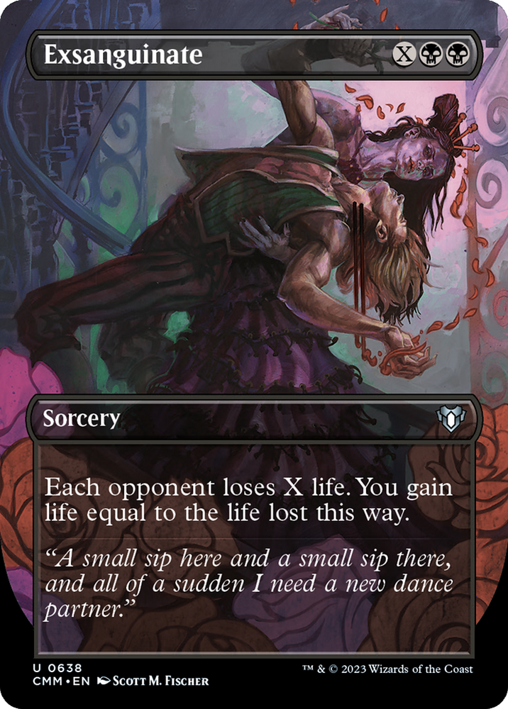 Exsanguinate (Borderless Alternate Art) [Commander Masters] - PokeCharles PokeStore