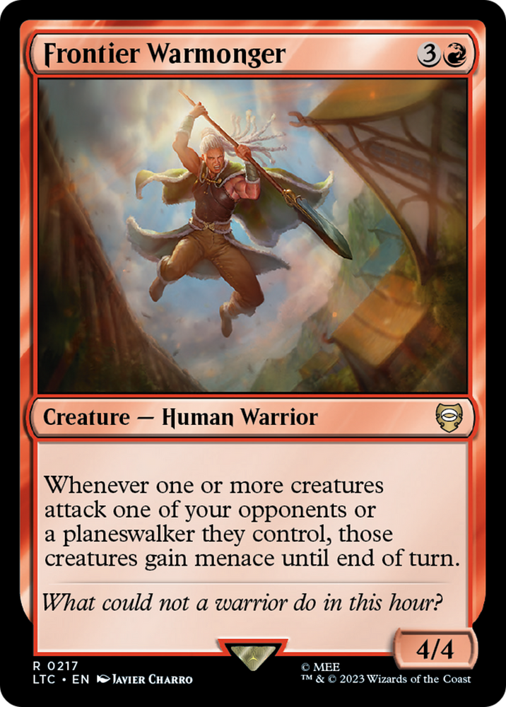 Frontier Warmonger [The Lord of the Rings: Tales of Middle-Earth Commander] - PokeCharles PokeStore