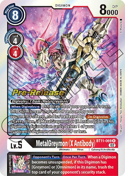 MetalGreymon (X Antibody) [BT11-069] [Dimensional Phase Pre-Release Promos] - PokeCharles PokeStore