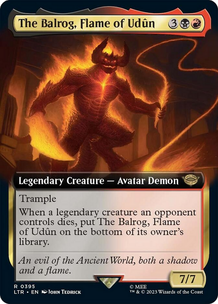 The Balrog, Flame of Udun (Extended Art) [The Lord of the Rings: Tales of Middle-Earth] - PokeCharles PokeStore