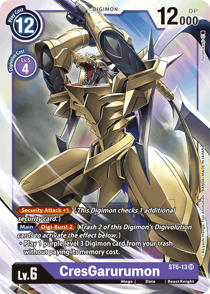 CresGarurumon [ST6-13] [Starter Deck: Venomous Violet] - PokeCharles PokeStore