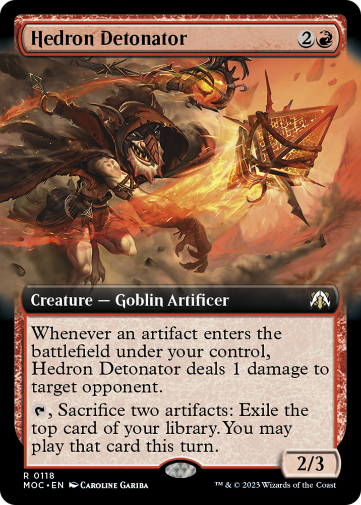 Hedron Detonator (Extended Art) [March of the Machine Commander] - PokeCharles PokeStore