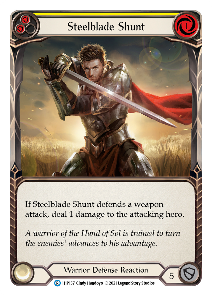 Steelblade Shunt (Yellow) [1HP157] (History Pack 1) - PokeCharles PokeStore