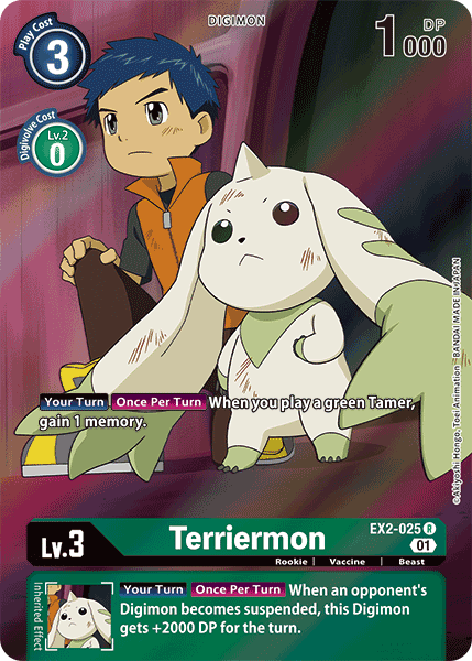 Terriermon [EX2-025] (Alternate Art) [Digital Hazard] - PokeCharles PokeStore