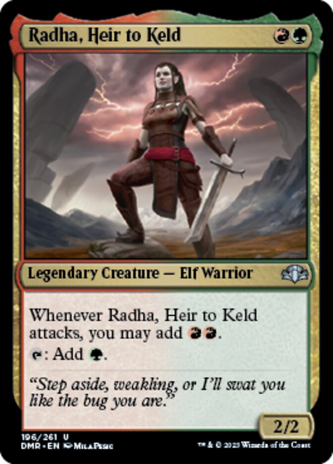 Radha, Heir to Keld [Dominaria Remastered] - PokeCharles PokeStore