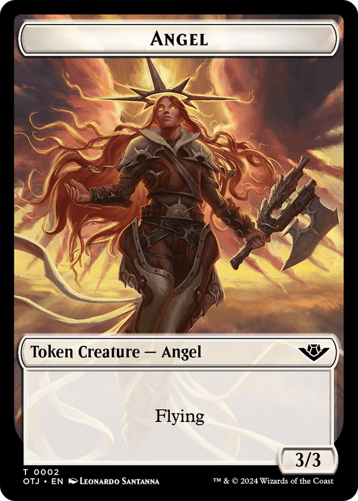 Angel Token [Outlaws of Thunder Junction Tokens] - PokeCharles PokeStore