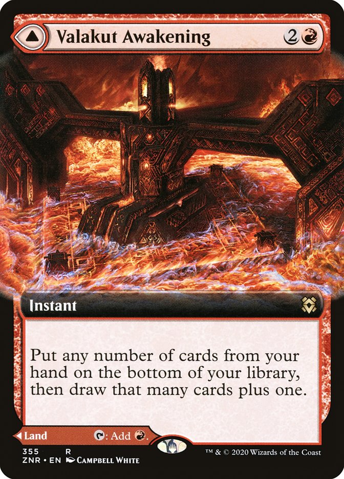 Valakut Awakening // Valakut Stoneforge (Extended Art) [Zendikar Rising] - PokeCharles PokeStore