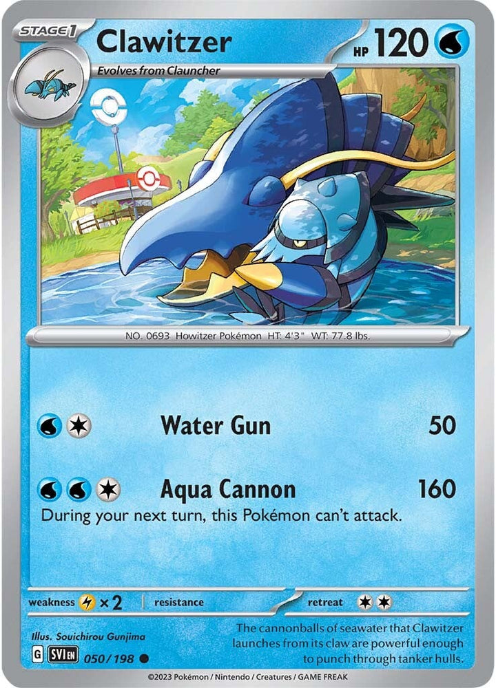 Clawitzer (050/198) [Scarlet & Violet: Base Set] - PokeCharles PokeStore