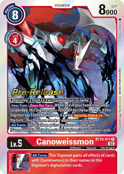 Canoweissmon [BT10-011] [Xros Encounter Pre-Release Cards] - PokeCharles PokeStore