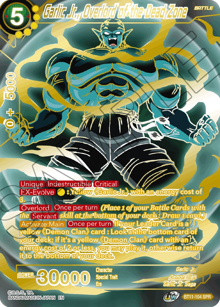 Garlic Jr., Overlord of the Dead Zone (SPR) (BT11-104) [Vermilion Bloodline] - PokeCharles PokeStore